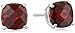 Amazon Collection Sterling Silver Cushion Checkerboard Cut Gemstone Studs (6mm)