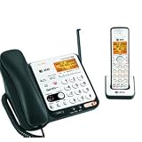 Buy AT&T DECT 6.0 Black Silver Digital Corded Cordless Answering System (CL84109) by AT&T