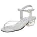 Touch Ups Infant/Toddler Missy Sandal,Silver,9.5 M...