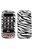 Zebra Print Protector Hard Case for LG Neon 2 / II (GW370) AT&T