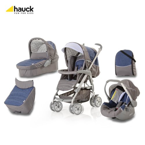 Imagen 5 de Hauck Condor - Carrito convertible para bebé todo en uno, color azul vaquero