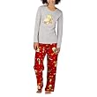 Tweety Angel Fleece PJ Set - Heather Grey