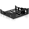 DELOCK ZU FDD Einbaurahmen 8.9cm 3.5Zoll Kunststoff schw.