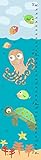 Green Leaf Art Growth Chart, Sea Animals II