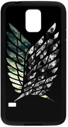 samsung galaxy s5 case , Attack on Titan Flag Cell phone case Black for samsung galaxy s5 - SDFG2230075