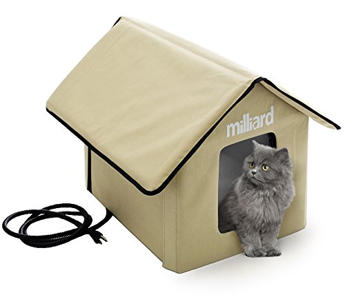 Milliard Portable Heated Outdoor Pet House, 22 x 18 x 17