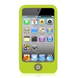 Lime Minisuit Touch Case - Silicone skin design cases for Apple iPod Touch 4g 4th Generation bonus screen protector + Minisuit LCD Cleaner