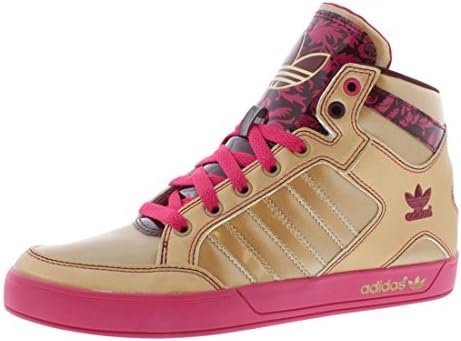 Women's adidas Originals Hardcourt Hi Casual Shoes basketball sneakers GOLD (7)