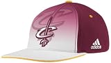 NBA Men's Cleveland Cavaliers Authentic Draft Cap - Ty30Z, Small/Medium, Burgundy/white/gold , White