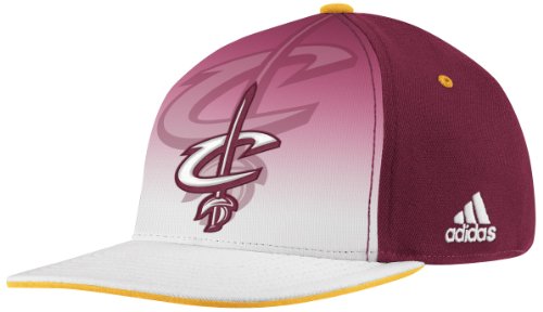 NBA Men's Cleveland Cavaliers Authentic Draft Cap - Ty30Z, Large/X-Large, Burgundy/white/gold