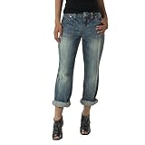 Mossimo Supply Co. Juniors Patch Pocket Boyfriend Jean - Medium Tint