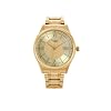 Rotary GB42837-03 Men Gold Dial Gold Tone Ion Plated Stainless Steel