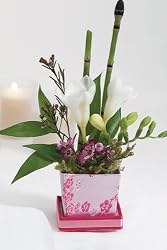 Asian Pink Brocade Boxes