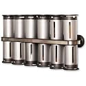 Zevro MSR1400 Zero Gravity Magnetic Spice Rack with 12 Canisters