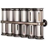 Zevro MSR1400 Zero Gravity Magnetic Spice Rack with 12 Canisters by Zevro