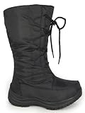 LADIES BLACK SNOW WINTER SKI MUCKER MOON BOOTS SIZE 6