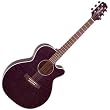 Takamine EG440C-STCQ NEX Cutaway Quilt Top Acoustic-Electric - Transparent Black