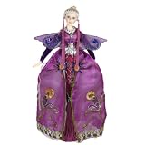 Large Russian Princess Doll Purple Imperial Czarina Freestanding Collectible 28H