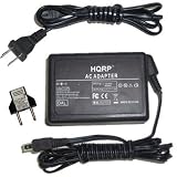 JVC Camcorder - HQRP AC Adapter / Charger compatible with JVC GZ-MG750, GZ-MG750AUS, GZ-MG750BUS, GZ-MG750RUS, GZ-MG750U Everio Camcorder with USA Cord & Euro Plug Adapter