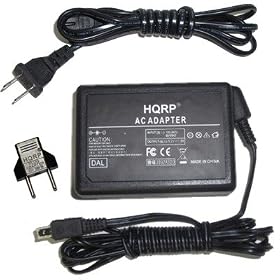 HQRP AC Adapter / Charger compatible with JVC GZ-VX705, GZ-VX705U, GZ-VX705BUS, GZ-HM570, GZ-MS110, GZ-MS110BU, GZ-MS110BUS, GZ-MS110U Everio Camcorder with USA Cord & Euro Plug Adapter