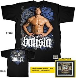 WWE Wrestling Batista The Animal Black Youth T-shirt Tee