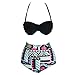 SANWOOD High Waist Retro Bikini Carnival Swimsuit Swimwear Set