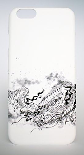 iPhone 6/6S Case Japanese Ink Painting Japanese (Suibokuga) Drawn Dragon (White)