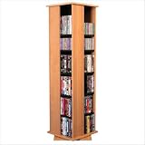 Oak Revolving Media Tower