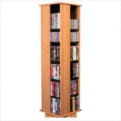 Oak Revolving Media Tower