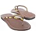 White Mountain Merelda Cognac thongs