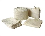 3-piece Cable-Knit Cradle Set - Natural