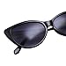Tip Pointed Cat Eye Sunglasses (Black)