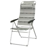 Camp 4 Malaga - Chaise de camping - Gris - 98 x 58 x 11 cm
