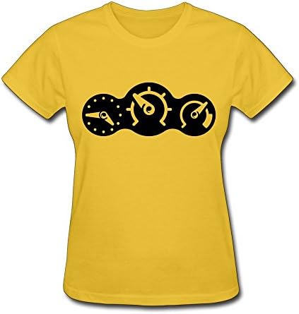 ZHOUJIDA Women's Dashboard Instruments T-shirt XXL Pink