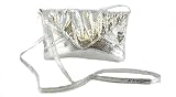 Glitz Envelope Bag With Detachable Strap - Silver