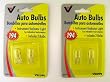 Auto Bulbs-Instrument & Indicator 12V Light Bulbs-(2 bulbs in each pack)-TWO PACKS