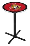 36" Ottawa Senators Counter Height Pub Table - Cross Legs