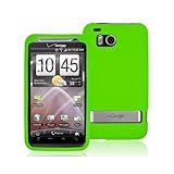 HTC DROID INCREDIBLE HD 6400 NEON GREEN SILICONE CASE
