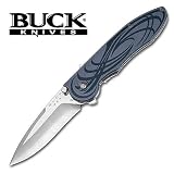 Buck Drop Point Folding Knife w Tribal Design by Buck