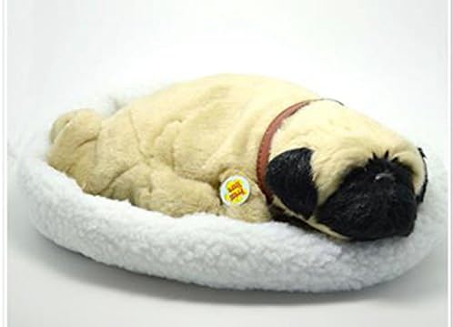 Crazystone's Pet Flexible Plush Toy Snoring Cute Dog Toy for Home Decoration, Birthday Gift, Kids Toy (Pug)