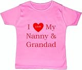 from Acce Babies I Love My Nanny & Grandad - 0 - 3 Months - Pink
