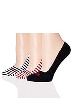 Pepe Jeans London Pack x 3 Calcetines Zack (Negro / Rojo / Blanco)