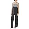 Moody Mamas Maternity Striped Nursing Pajama Set - Charcoal