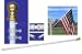 6ft Spinner Flagpole - White Aluminum