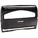 Georgia-Pacific Safe-T-Gard 57748 Black 1/2 Fold Seatcover Dispenser, 16.375" Width x 11.75" Height x 2.5" Depth