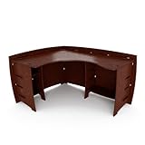 Legaré 60 x 47 Corner Desk in espresso finish ash veneer