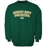 Reebok Green Bay Packers Green Double Arch Crew Sweatshirt