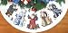 Gold Collection St. Nicholas Tree Skirt Counted Cross Stitch 45" Diameter