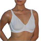 Womens Blvd Perfect Fit White Padless Underwire Bra - 36B