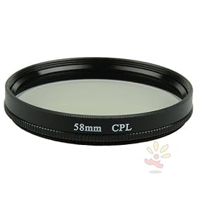 Everydaysource (CPL) Circular Polarizing Lens Lens Filter , 58mm Black